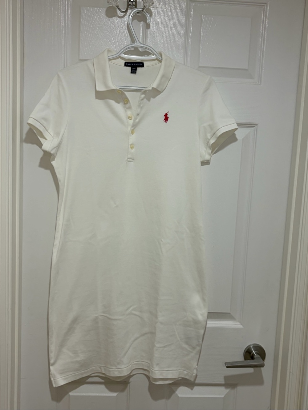 Women’s Ralph Lauren Polo White T-Shirt Dress~Size Medium